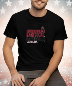 South Carolina Basketball Text Logo Overlay Tee Shirt