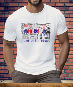 4th of July America Red White & Blue 1776 Tee Shirt