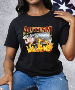 Autism Moo Deng Fire Tee Shirt