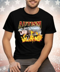 Autism Moo Deng Fire Tee Shirt