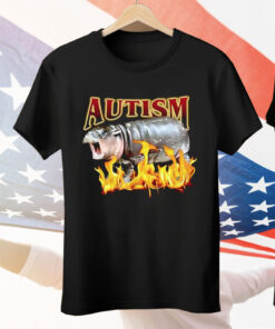 Autism Moo Deng Fire Tee Shirt