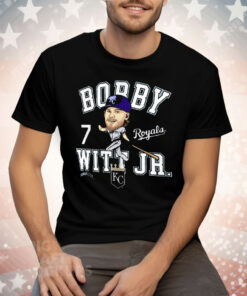 Bobby Witt Jr. Kansas City Royals Caricature Tee Shirt