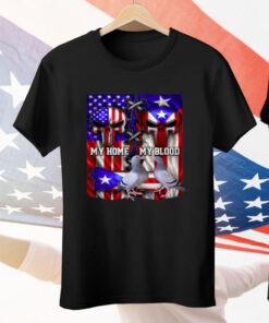 Cuban Americans My Home My Blood Racing Pigeons Tee Shirt