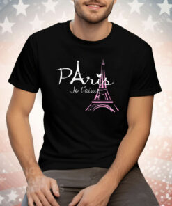I Love Paris Eiffel Tower France French Souvenir Tee Shirt