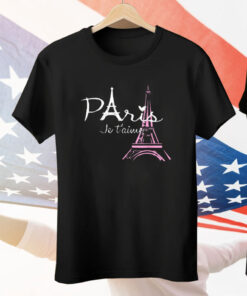 I Love Paris Eiffel Tower France French Souvenir Tee Shirt