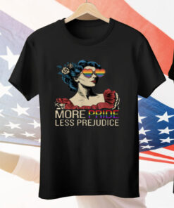 More Pride Less Prejudice Pride Month Tee Shirt