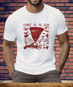 Pizza Take A Slice Free Pizza New York Secret Location Tee Shirt