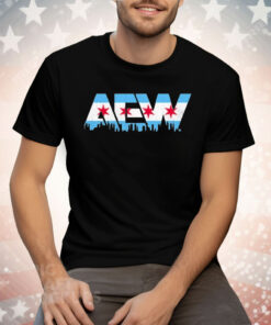 AEW Chicago Flag Tee Shirt
