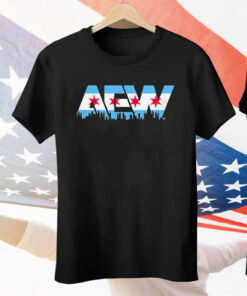 AEW Chicago Flag Tee Shirt