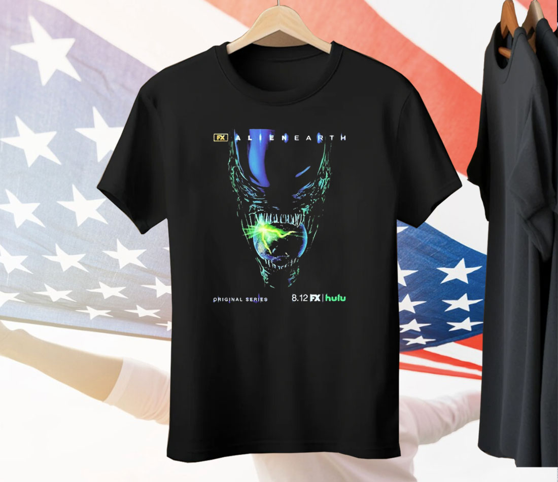 Alien Earth Series Premiering In Hulu On August 12 2025 Tee Shirt
