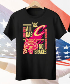 All Gas No brakes Jacob Fatu Cleveland Cavaliers 2025 Tee Shirt