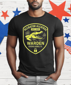 Alligator Alcatraz Warden Everglades FL 2025 T-Shirt