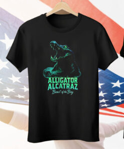 Alligator Alcatraz Beast Of the Bay Tee Shirt
