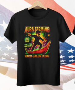 Aura Farming Indonesian Pacu Jalur King Tee Shirt