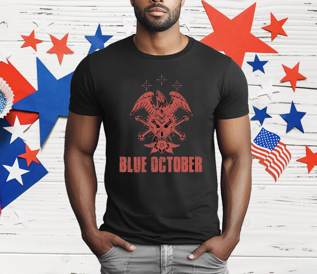 Blue October HeartX Eagle T-Shirt