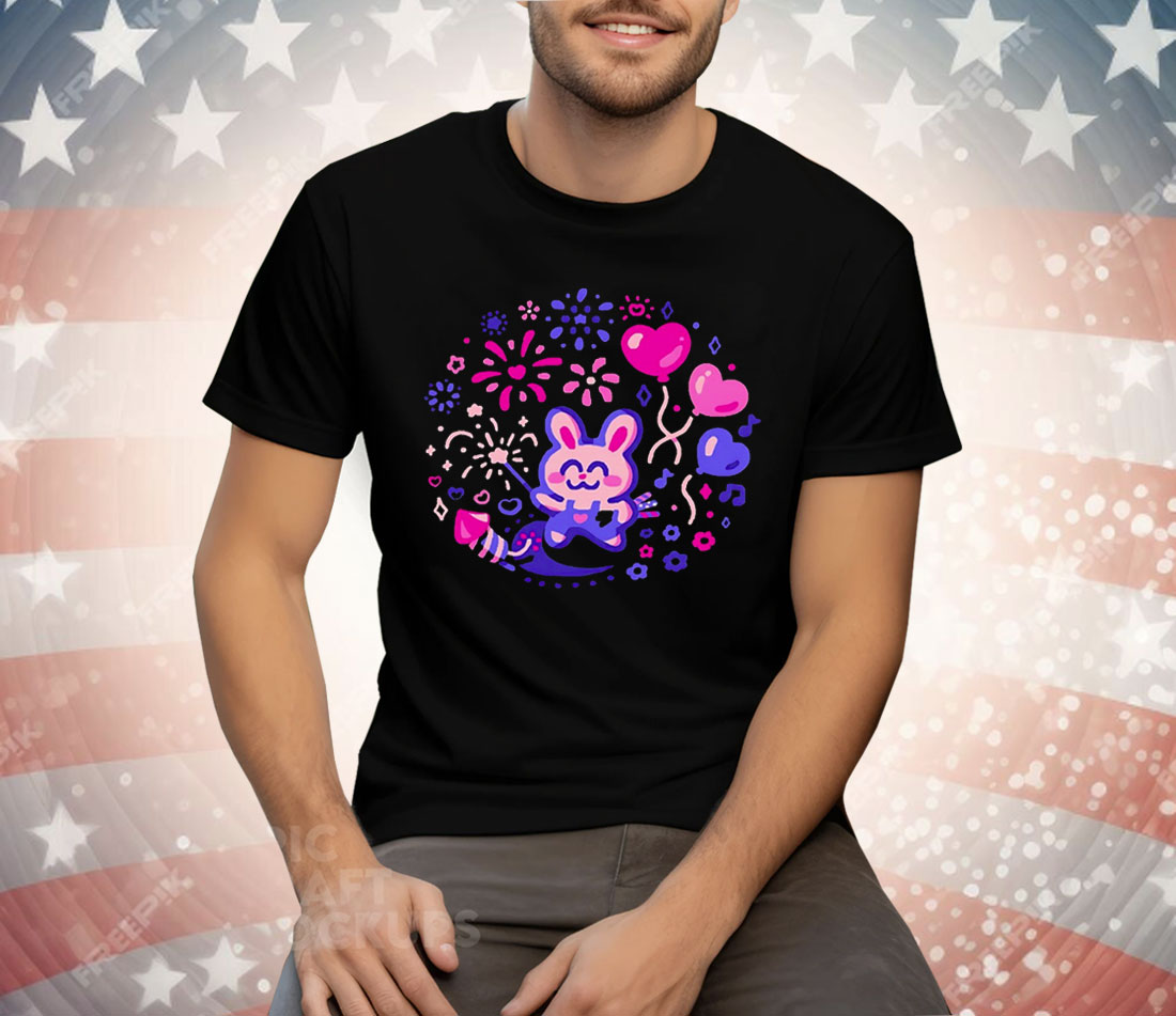 Bunny Firework Expert Tee Shirt