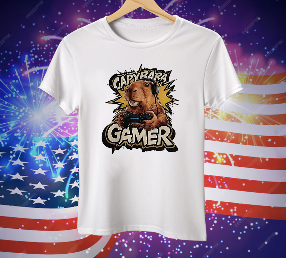 Capybara Gamer Tee Shirt