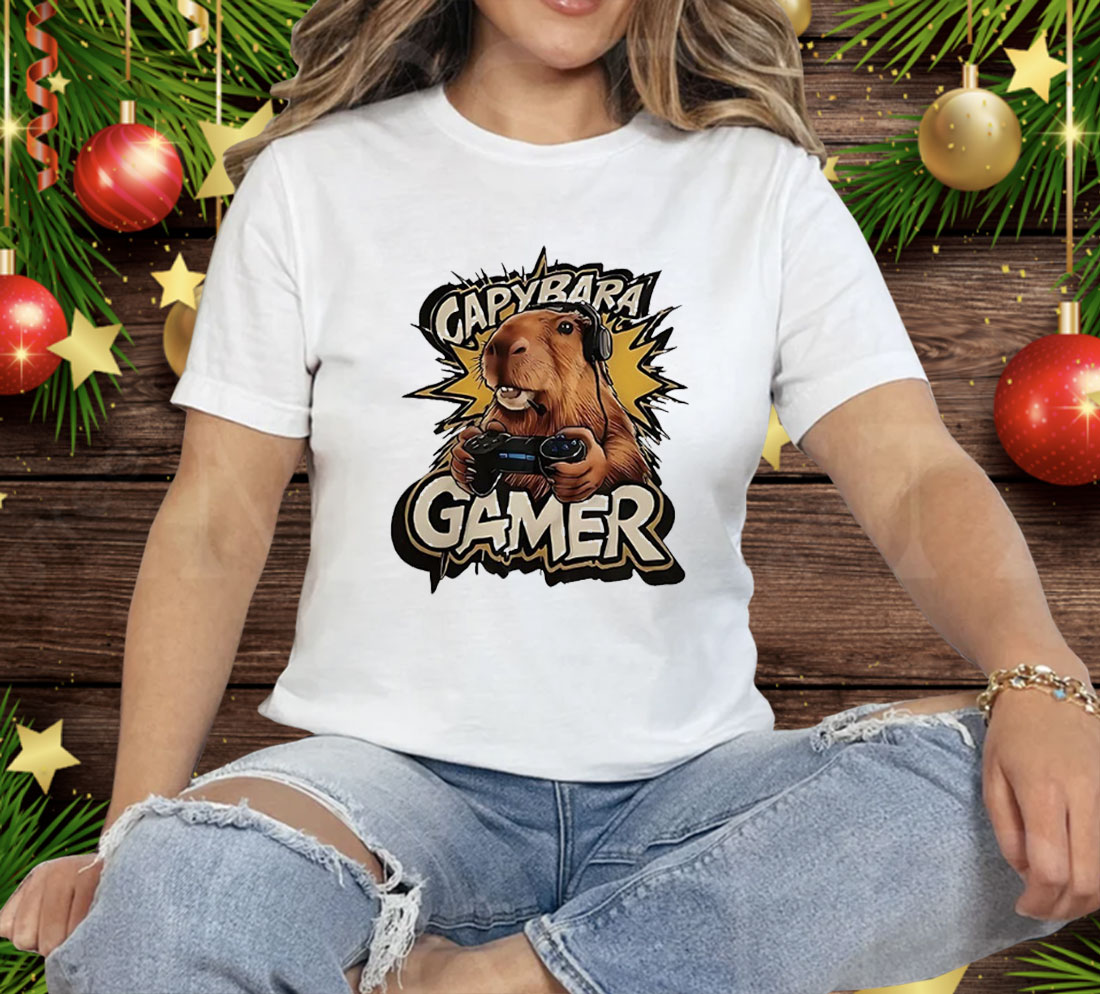 Capybara Gamer Tee Shirt