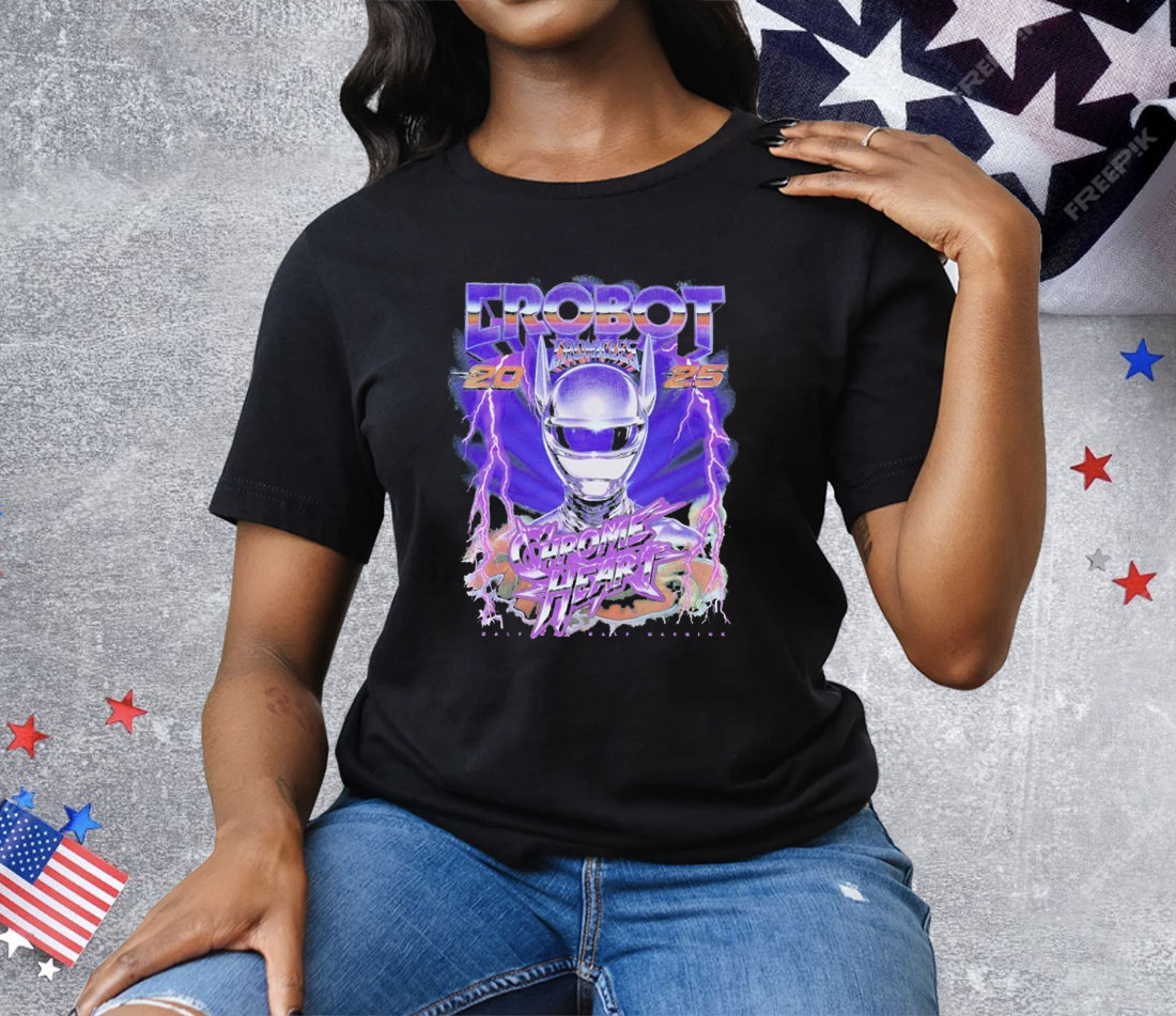 Crobot Cronicles Chrome Heart Tee Shirt