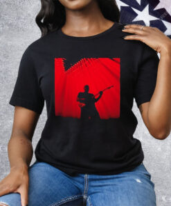 David Gilmour Luck And Strange In Concert Red Lights Tee Shirt