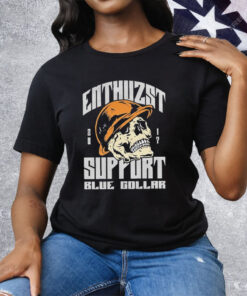 Enthuzst Support Blue Color Skull Tee Shirt
