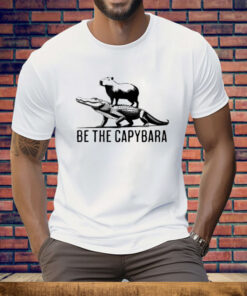 Funny Be The Capybara Riding Gator Tee Shirt