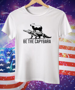 Funny Be The Capybara Riding Gator Tee Shirt