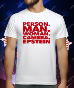 Person Man Woman Camera Epstein T-Shirt