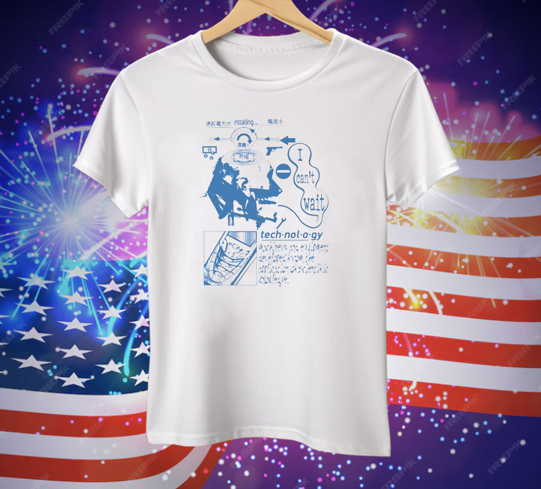 Retro Futuristic Technology Head Diagram Tee Shirt
