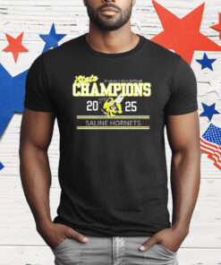 Saline Hornets State Champions 2025 Division 1 Girls Softball T-Shirt