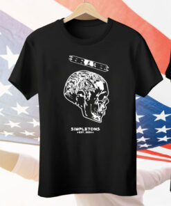Simpletons Est 2024 Skull Tee Shirt