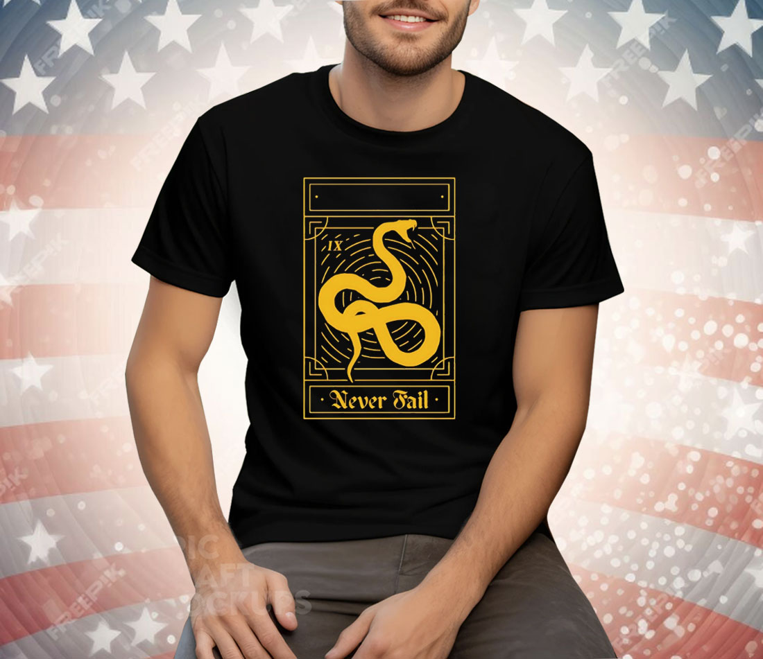 Snake Tarot Never Fail Tee Shirt