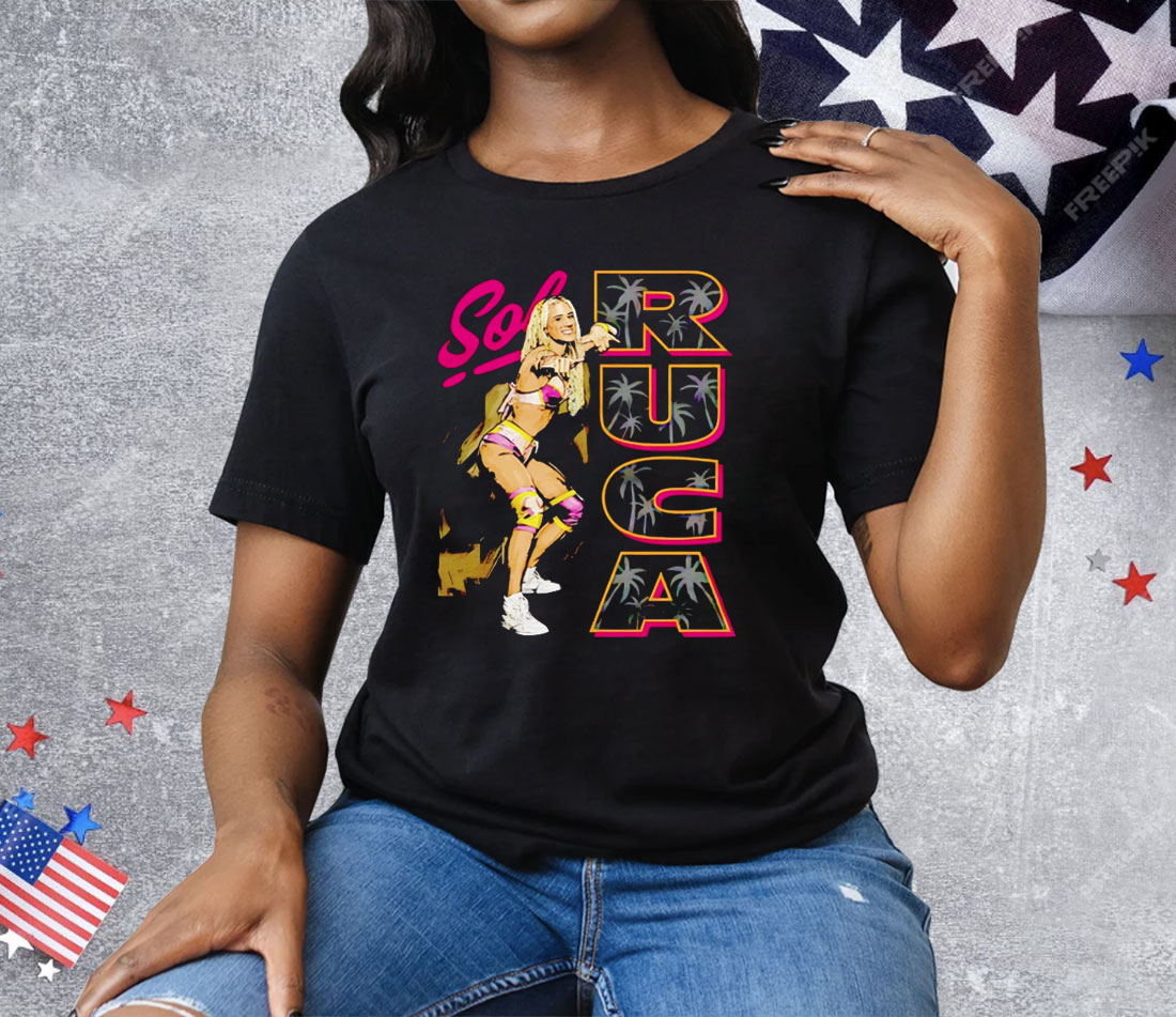 Sol Ruca WWE Vertical Name Tee Shirt