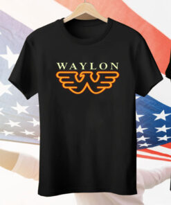 Waylon Jennings Silver Flying Tee Shirt