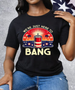 We're Just Here To Bang Tee Shirt