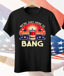 We're Just Here To Bang Tee Shirt