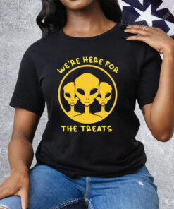Aliens We’re Here For The Treats Tee Shirt