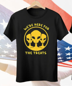 Aliens We’re Here For The Treats Tee Shirt