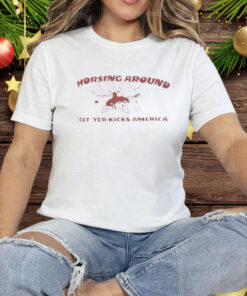 Americana Sydney Sweeney Horsing Around Tee Shirt