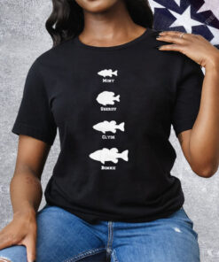 BamaBass Moby Sheriff Clyde Bonnie Fish Tee Shirt