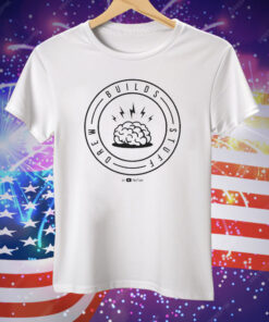 Drew Builds Stuff Brain Tee Shirt