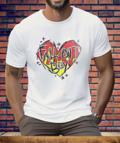 Fall Out Boy Merch Store Scratch Heart Tee Shirt