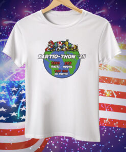 Super Mario 2025 1350 Races 283 Hours Top On Twitch Kartiothon Tee Shirt