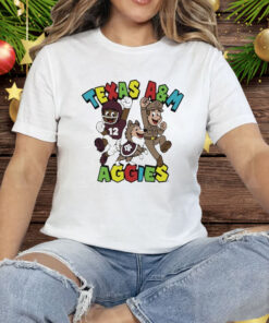 Texas A&M Aggies Character Trio Super Mario Tee Shirt