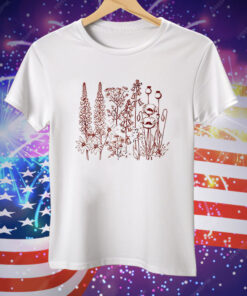 Wildflower Bouquet Retro Tee Shirt