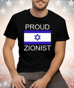 Israel Proud Zionist Black Tee Shirt