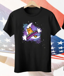 Keyboard Cat Galaxy Tee Shirt