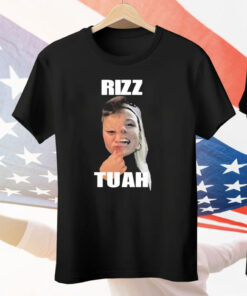 The Rizzler X Hawk Tuah Tee Shirt
