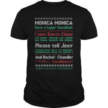 happy hanukkah monica t shirt